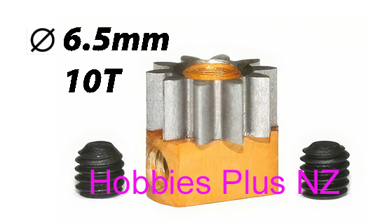 Sloting Plus Removable pinion 10 Teeth x 6.5mm STEEL  SP 085210